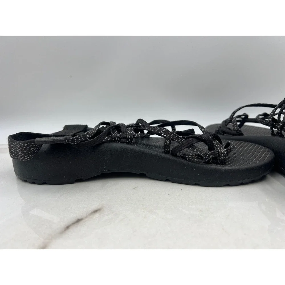 Chaco Sandals Women Sz 9 Classic ZX3 Sport Toe Loop Triple Strap Slingback Black